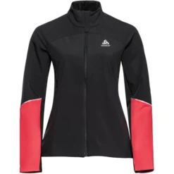 ODLO ENGVIK JACKET W BLACK/POPPY RED 22