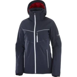 SALOMON BRILLIANT JKT W NIGHT SKY/WHITE/RED CHIL 22