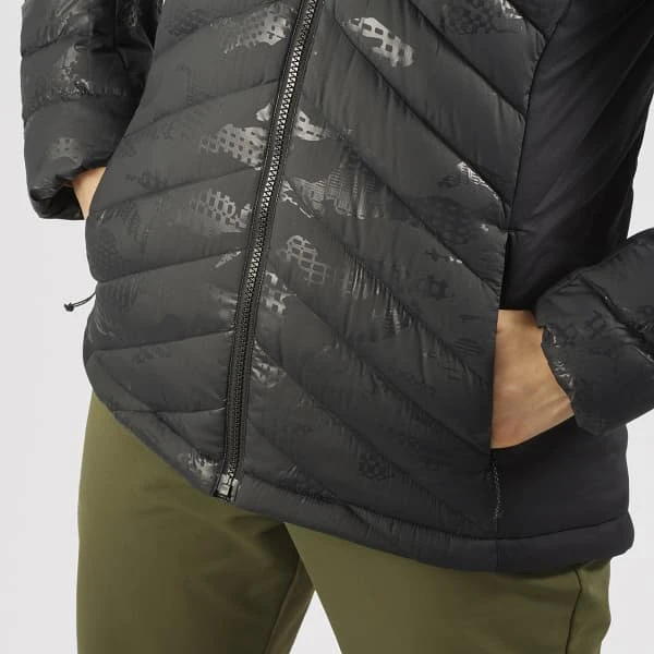 SALOMON TRANSITION DOWN HOODIE W BLACK/HE 22 4 SALOMON TRANSITION DOWN HOODIE W BLACK/HE 22 - Image 4