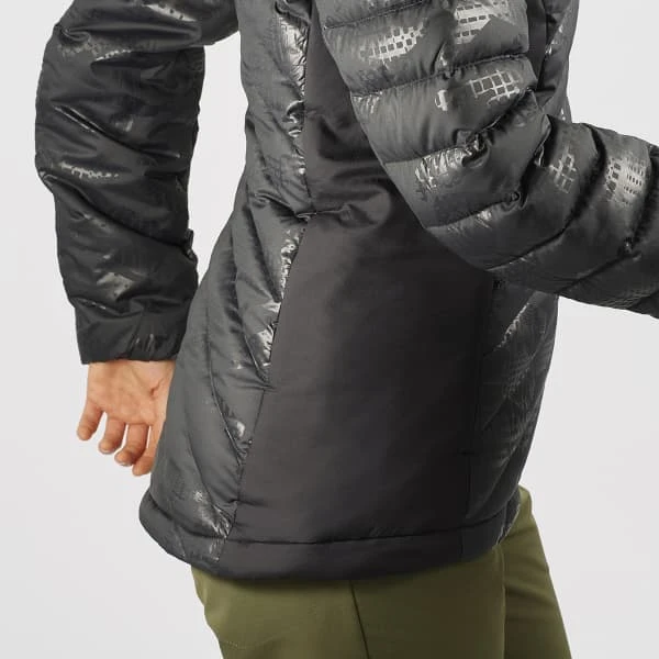 SALOMON TRANSITION DOWN HOODIE W BLACK/HE 22 5 SALOMON TRANSITION DOWN HOODIE W BLACK/HE 22 - Image 5