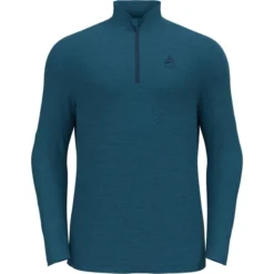 ODLO ROY MIDLAYER 1/2 ZIP BLUE WING TEAL/INDIGO BUNTING 23