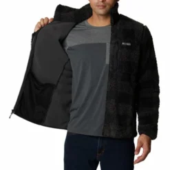 COLUMBIA WINTER PASS M PRINT FLEE BLACK CHECK 23 -Columbia || Millet || The North Face Sales 9 116891 winter pass m print flee black check 1866565 012 03