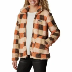 COLUMBIA WINTER PASS SHERPA FZ W WARM COPPER CHECK 23 -Columbia || Millet || The North Face Sales 9 116936 winter pass sherpa fz w warm copper check 1905913 858 03