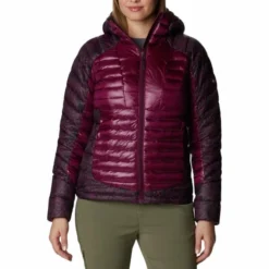 COLUMBIA LABYRINTH LOOP HOODED W MARIONBERRY, MA 23