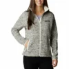 COLUMBIA SWEATER WEATHER FULL ZIP W CHALK HEATHER 23