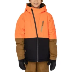 686 BOYS HYDRA INSULATED JKT FLURO ORANGE CLRBLK 23