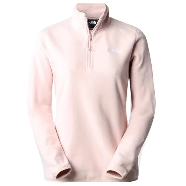THE NORTH FACE W 100 GLACIER 1/4 ZIP PINK MOSS 23 1 THE NORTH FACE W 100 GLACIER 1/4 ZIP PINK MOSS 23